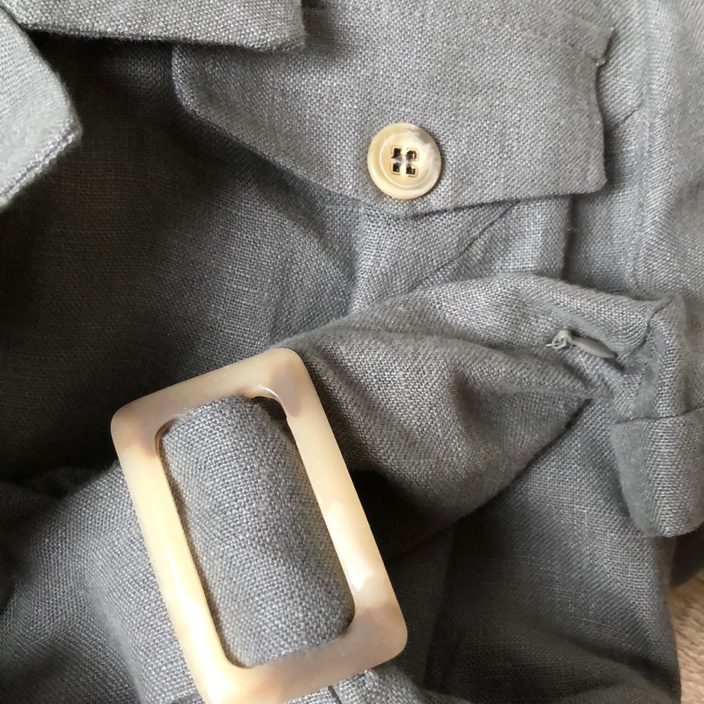 NWT Green linen dress - Picture 4 of 5